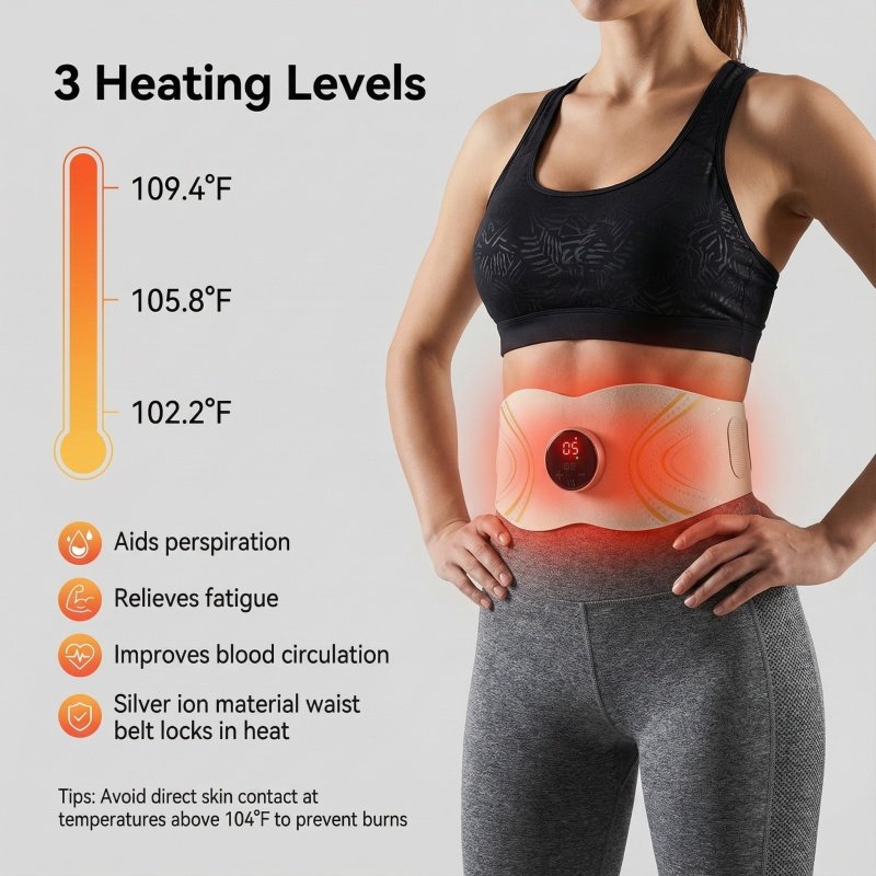 Red Light Therapy + EMS Dual Buff, This Massage Belt Combines ‘Relaxation + Maintenance’ into One